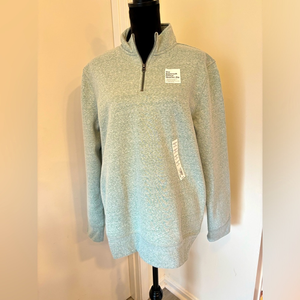 Sonoma quarter zip fleece.  NWT Mint green size medium